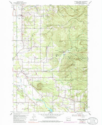 United States Geological Survey Lacamas Creek, WA (1954, 24000-Scale) digital map