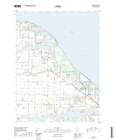 United States Geological Survey Lacarne, OH (2023, 24000-Scale) digital map