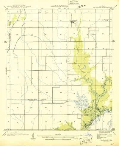 United States Geological Survey Lacassine, LA (1946, 31680-Scale) digital map
