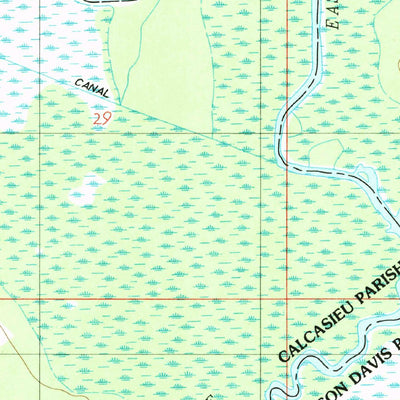 United States Geological Survey Lacassine, LA (1985, 24000-Scale) digital map