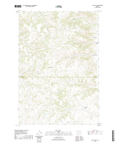 United States Geological Survey Lacey Gulch, MT (2020, 24000-Scale) digital map