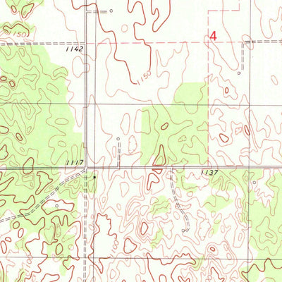 United States Geological Survey Lacey, OK (1982, 24000-Scale) digital map