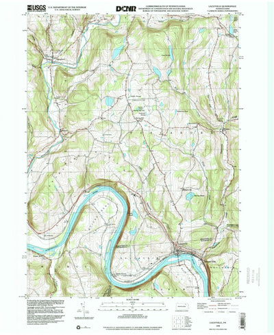 United States Geological Survey Laceyville, PA (1998, 24000-Scale) digital map