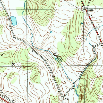United States Geological Survey Laceyville, PA (1998, 24000-Scale) digital map