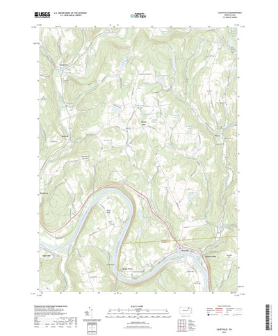 United States Geological Survey Laceyville, PA (2023, 24000-Scale) digital map