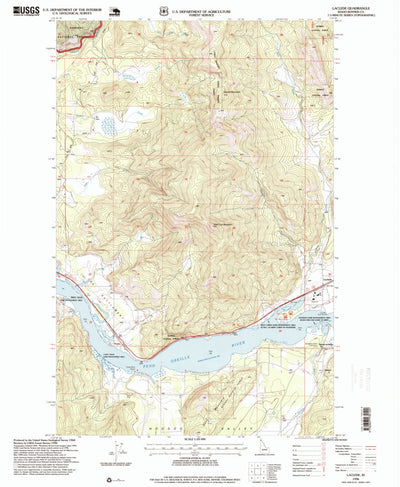 United States Geological Survey Laclede, ID (1996, 24000-Scale) digital map