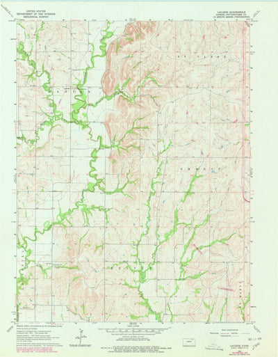 United States Geological Survey Laclede, KS (1964, 24000-Scale) digital map
