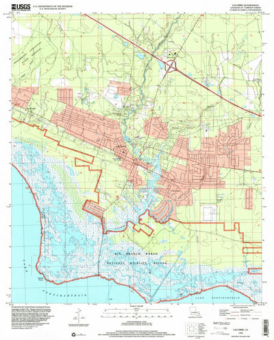 United States Geological Survey Lacombe, LA (1998, 24000-Scale) digital map