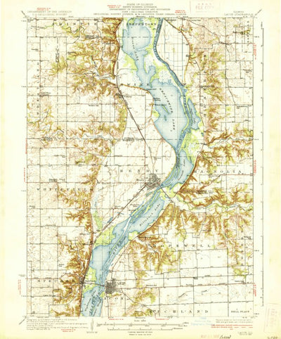 United States Geological Survey Lacon, IL (1937, 62500-Scale) digital map