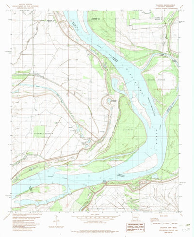 United States Geological Survey Laconia, AR-MS (1982, 24000-Scale) digital map