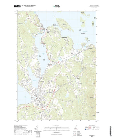 United States Geological Survey Laconia, NH (2021, 24000-Scale) digital map