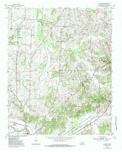 United States Geological Survey Laconia, TN (1952, 24000-Scale) digital map