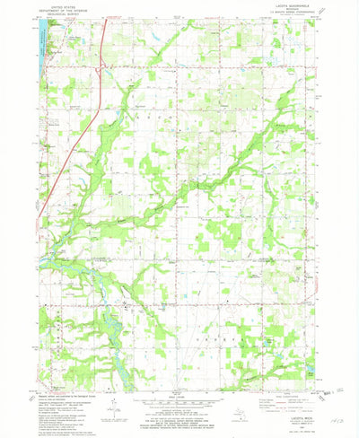 United States Geological Survey Lacota, MI (1981, 24000-Scale) digital map