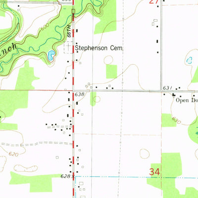 United States Geological Survey Lacota, MI (1981, 24000-Scale) digital map