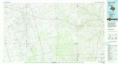 United States Geological Survey Lacy Creek, TX (1986, 100000-Scale) digital map