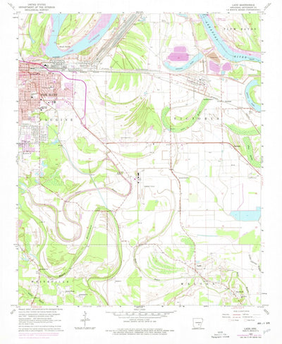 United States Geological Survey Ladd, AR (1964, 24000-Scale) digital map