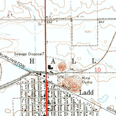 United States Geological Survey Ladd, IL (1966, 24000-Scale) digital map