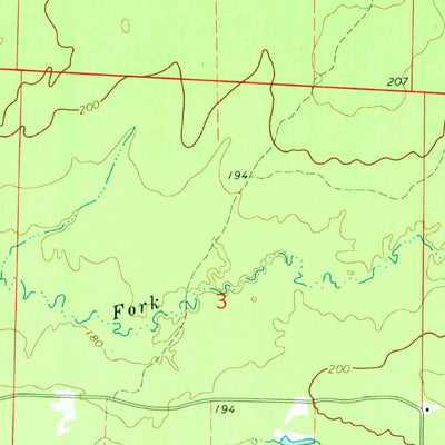 United States Geological Survey Ladelle, AR (1971, 24000-Scale) digital map