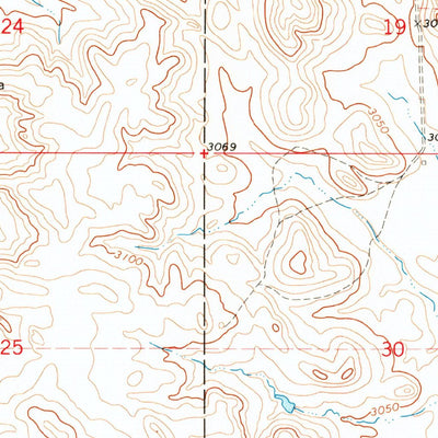 United States Geological Survey Ladner NE, SD-ND (1969, 24000-Scale) digital map