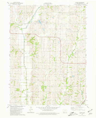 United States Geological Survey Ladoga, IA (1980, 24000-Scale) digital map
