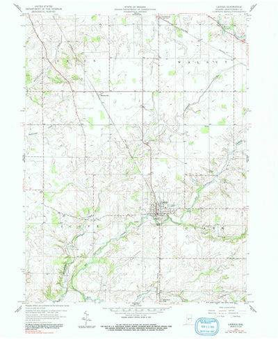 United States Geological Survey Ladoga, IN (1958, 24000-Scale) digital map