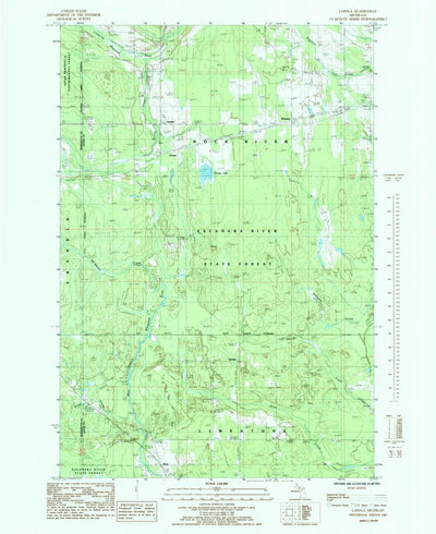 United States Geological Survey Ladoga, MI (1985, 24000-Scale) digital map