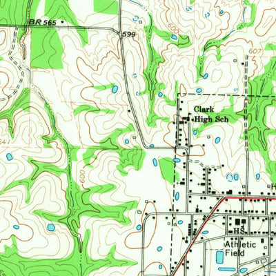 United States Geological Survey Ladonia, TX (1964, 24000-Scale) digital map