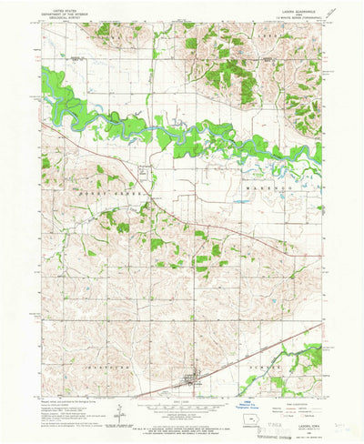 United States Geological Survey Ladora, IA (1965, 24000-Scale) digital map