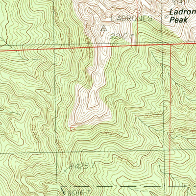 United States Geological Survey Ladron Peak, NM (1985, 24000-Scale) digital map