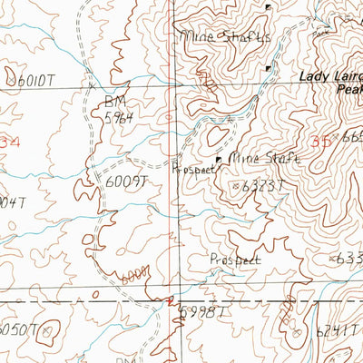 United States Geological Survey Lady Laird Peak, UT (1988, 24000-Scale) digital map