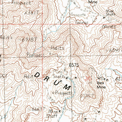 United States Geological Survey Lady Laird Peak, UT (1988, 24000-Scale) digital map