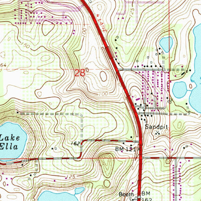 United States Geological Survey Lady Lake, FL (1966, 24000-Scale) digital map