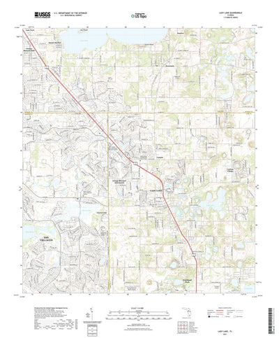United States Geological Survey Lady Lake, FL (2021, 24000-Scale) digital map