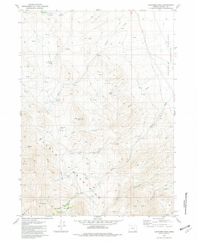 United States Geological Survey Ladycomb Peak, OR (1981, 24000-Scale) digital map