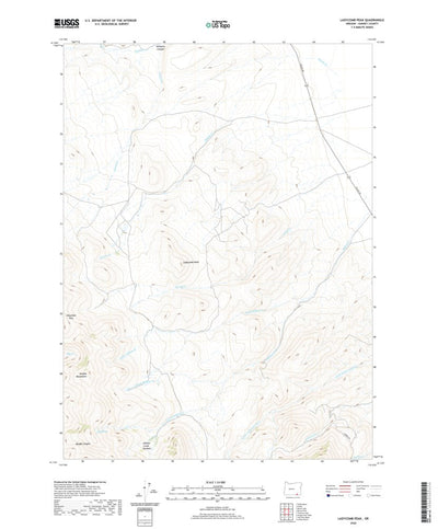 United States Geological Survey Ladycomb Peak, OR (2020, 24000-Scale) digital map