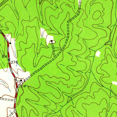 United States Geological Survey Ladysmith, VA (1942, 24000-Scale) digital map