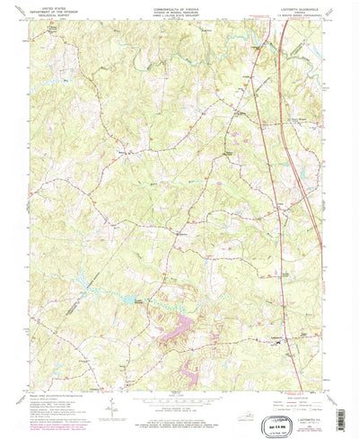 United States Geological Survey Ladysmith, VA (1966, 24000-Scale) digital map