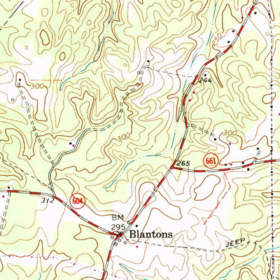 United States Geological Survey Ladysmith, VA (1966, 24000-Scale) digital map