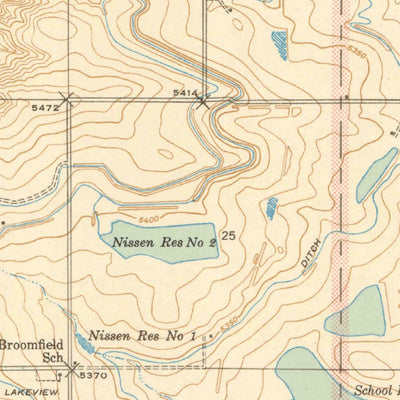 United States Geological Survey Lafayette, CO (1940, 31680-Scale) digital map