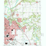 United States Geological Survey Lafayette East, IN (1998, 24000-Scale) digital map