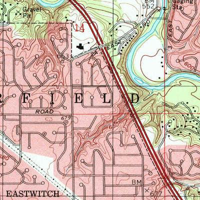 United States Geological Survey Lafayette East, IN (1998, 24000-Scale) digital map