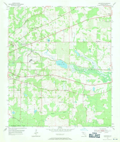 United States Geological Survey Lafayette, FL (1954, 24000-Scale) digital map