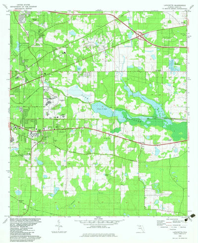 United States Geological Survey Lafayette, FL (1982, 24000-Scale) digital map