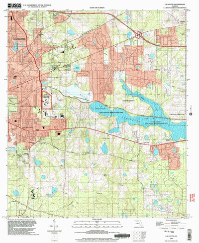 United States Geological Survey Lafayette, FL (1999, 24000-Scale) digital map
