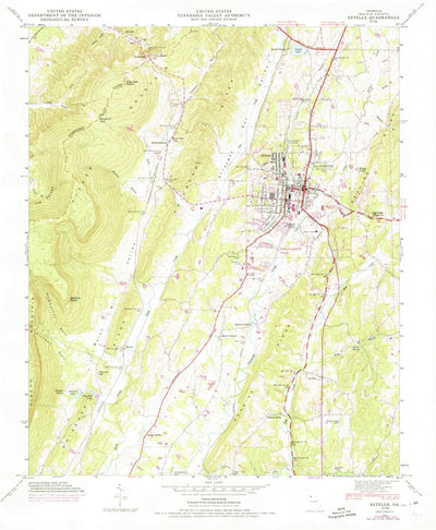 United States Geological Survey Lafayette, GA (1946, 24000-Scale) digital map