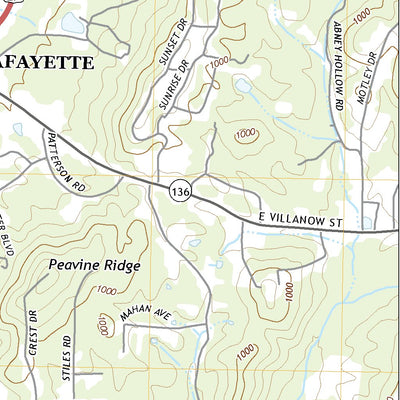 United States Geological Survey LaFayette, GA (2020, 24000-Scale) digital map