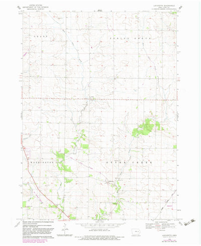United States Geological Survey Lafayette, IA (1968, 24000-Scale) digital map