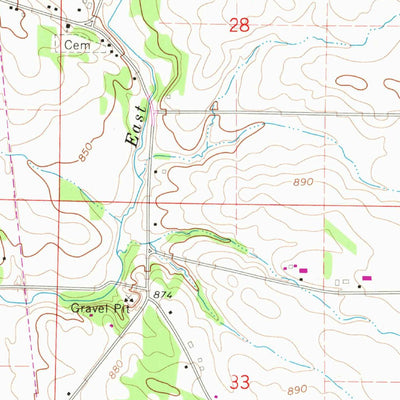 United States Geological Survey Lafayette, IA (1968, 24000-Scale) digital map