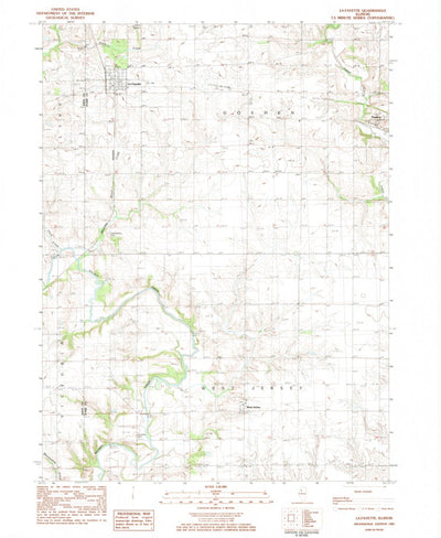 United States Geological Survey Lafayette, IL (1983, 24000-Scale) digital map