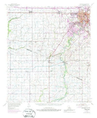 United States Geological Survey Lafayette, LA (1955, 62500-Scale) digital map
